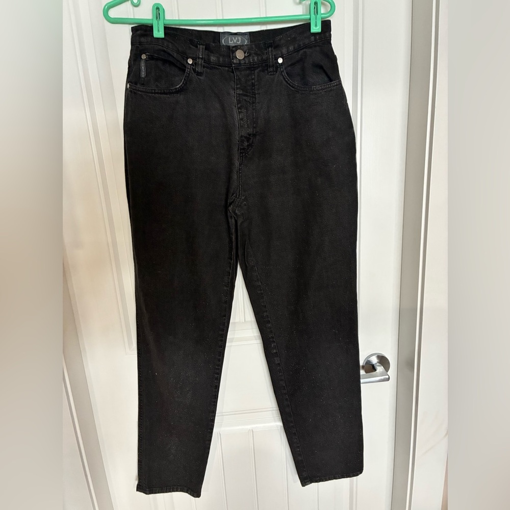 Lisa Valli Jeans Classic Woman’s Black with sparkle denim